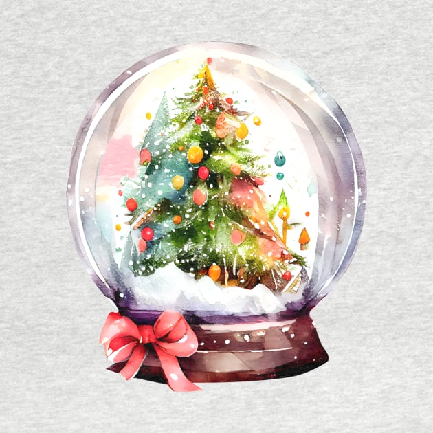 Christmas snow globe by DreamLoudArt
